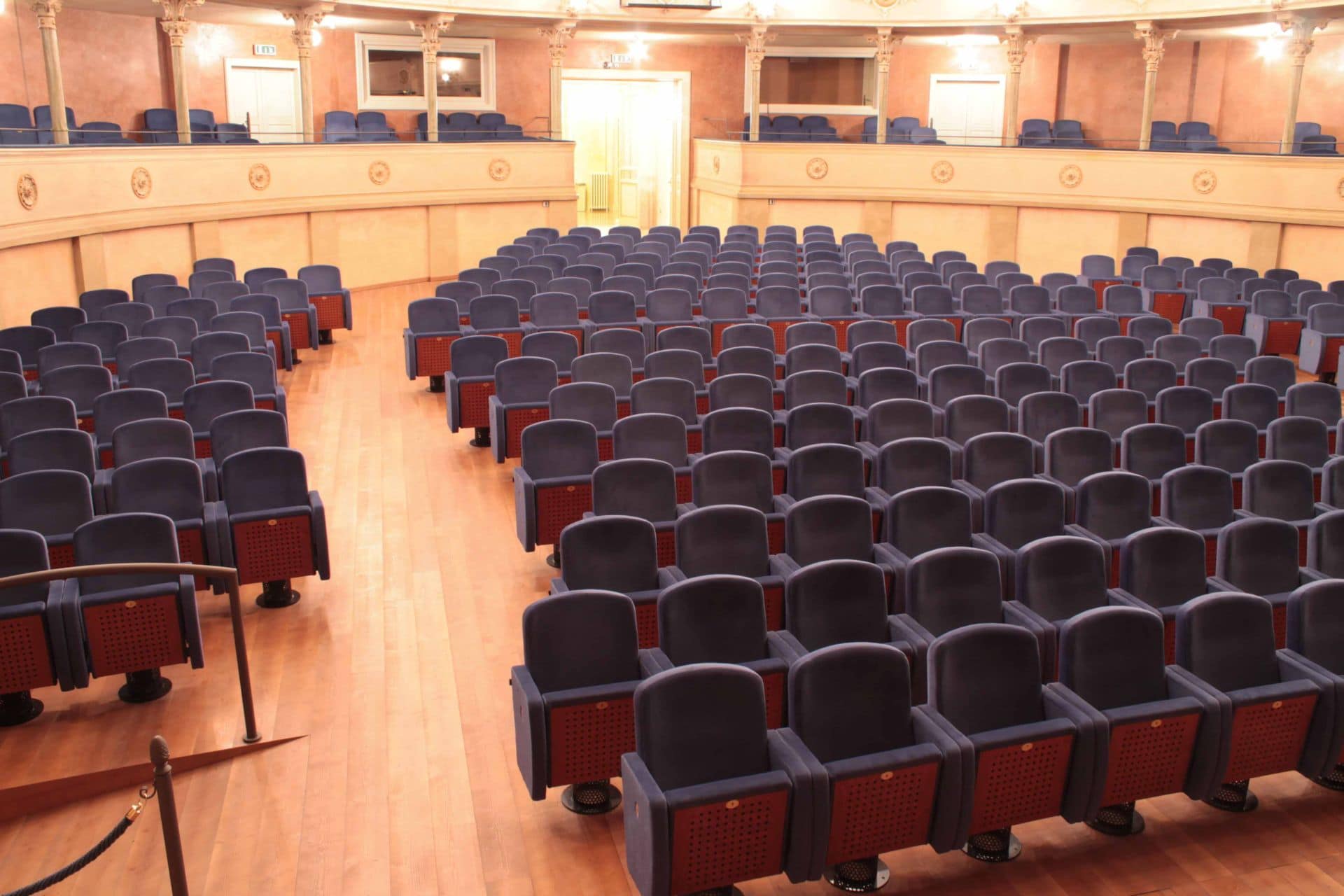 Lugano armchairs in Ariosto Teather