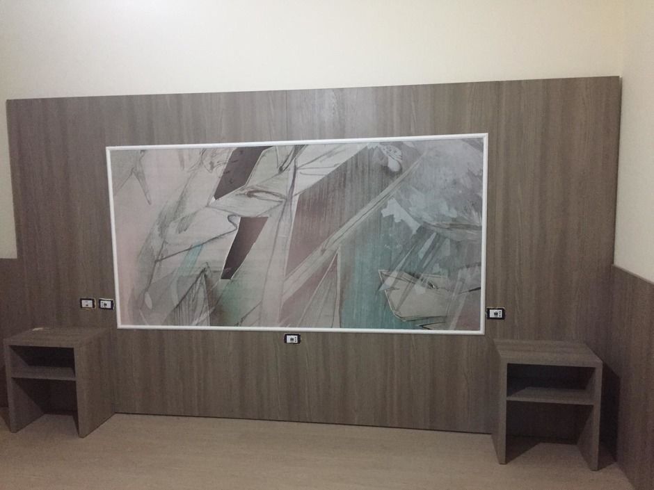 Hotel room furniture in Bologna, Italy