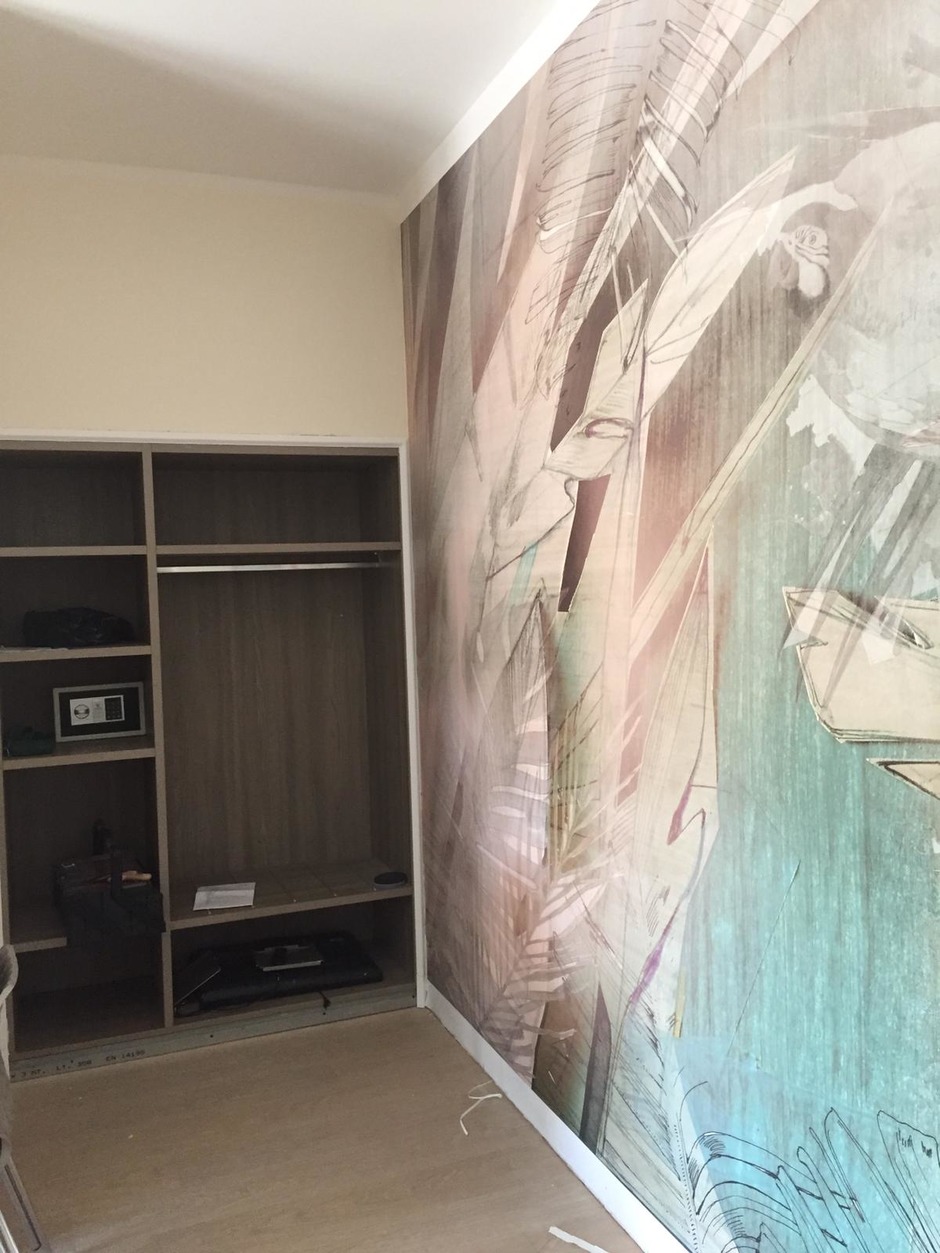 Hotel room furniture in Bologna, Italy