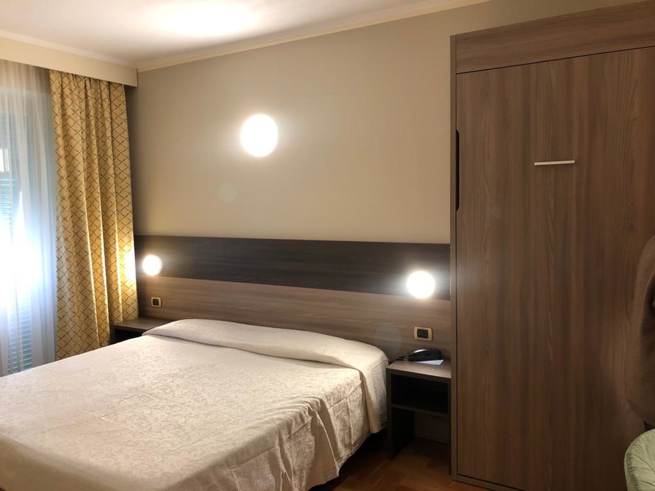 Hotel room furniture in Genoa, Italy