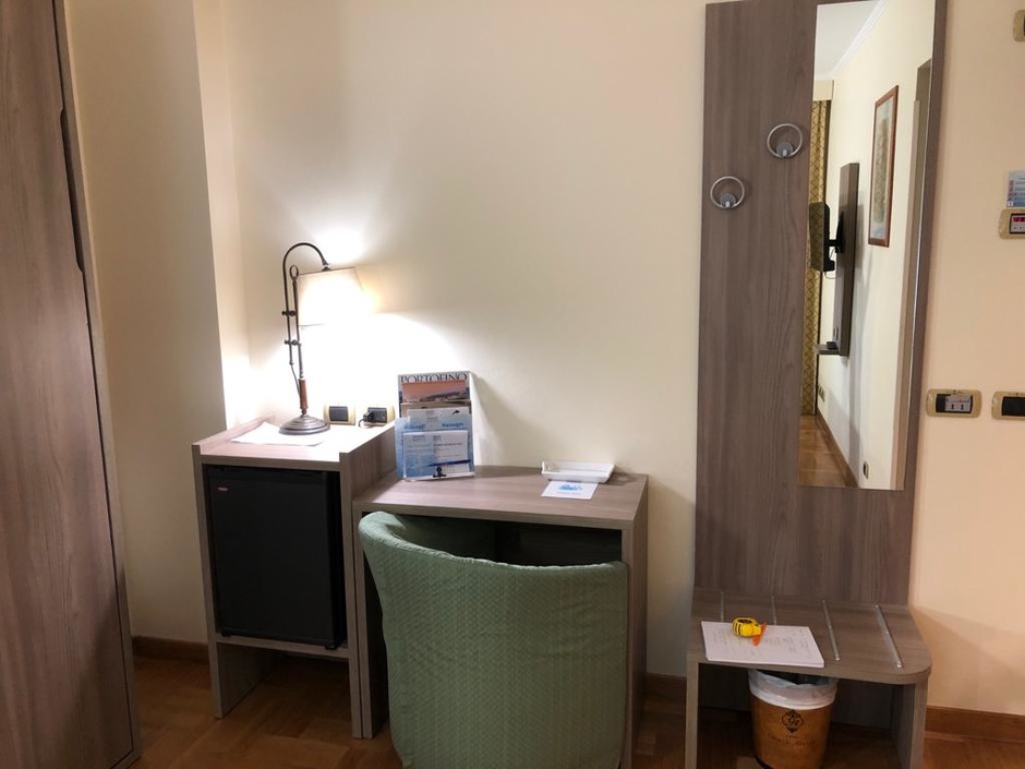 Hotel room furniture in Genoa, Italy