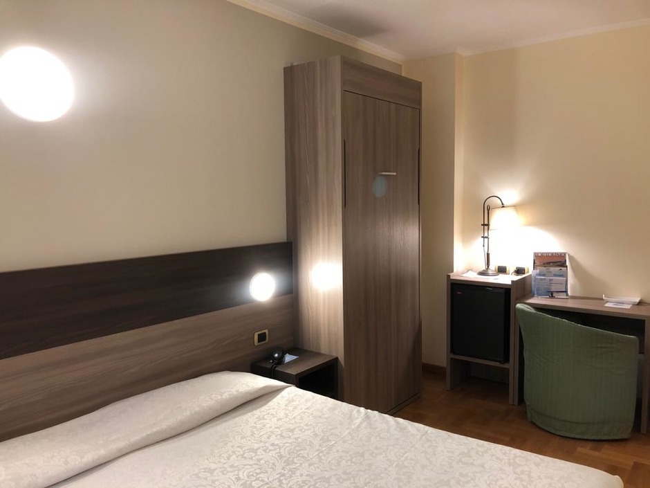 Hotel room furniture in Genoa, Italy