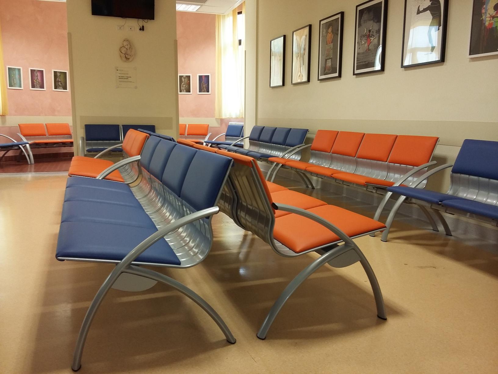 Waiting room at IOV Hospital - Padua